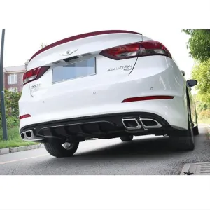 Hyundai Elantra Uyumlu 2016-2018 4 Egzoz Piano Black Difüzör thumb 3