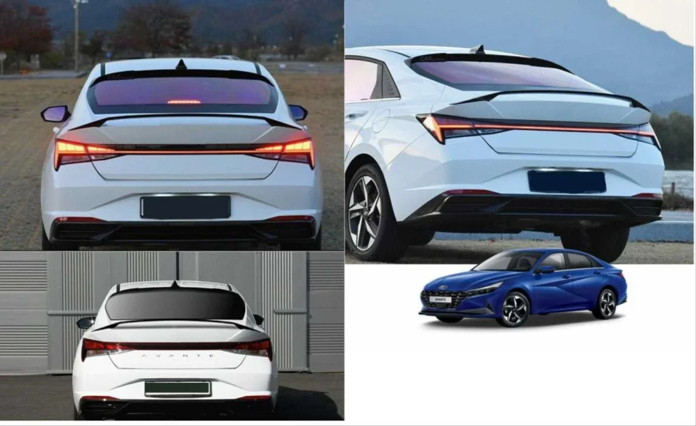 Hyundai Elantra Uyumlu 2021+ Yüksek Spoiler - Piano Black (Parlak Siyah)