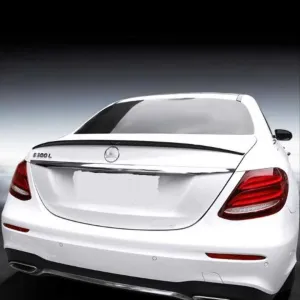 Mercedes W213 Uyumlu 2016-2019 E Serisi Taiwan Stil İnce Spoiler - Piano Black (Parlak Siyah) thumb 2