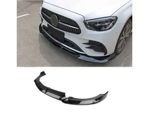 Mercedes W213(2020+) Uyumlu E Serisi Custom Ön Lıp - Piano Black (Parlak Siyah) thumb 2