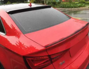 Audi A3 Uyumlu Sedan (2021+) Cam Üstü Spoiler - Piano Black (Parlak Siyah)