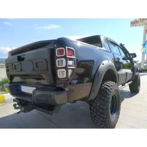 Ford Ranger Uyumlu 2012-2021 2 Parça Bagaj Kapak Kaplama 2012-2021 T6 T7 T8 thumb 4