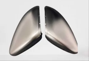 Volkswagen Golf Uyumlu 7-7,5 'R' Mat Gri Ayna Kapağı thumb 1