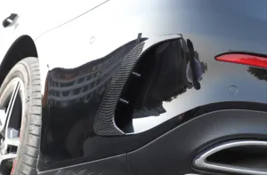 Mercedes W177 Uyumlu A Serisi 2019+ Sedan Arka Tampon Bıçakları - 2 Parça - Karbon thumb 3