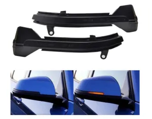 Bmw 5 Uyumlu Serisi F10 Dinamik LED Ayna Sinyali Mavi Selamlama thumb 2