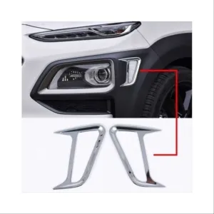 Hyundai Kona Uyumlu Ön Tampon Bıçakları - Krom thumb 3