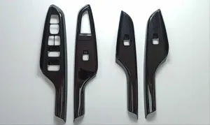 Hyundai Kona Uyumlu Kapı Kolçak Kaplama - Piano Black thumb 1