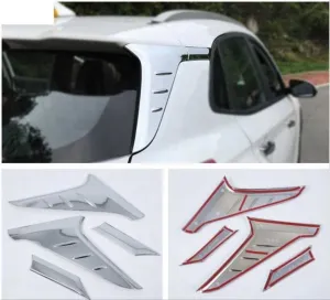 Hyundai Kona Uyumlu Arka Direk Kaplama - Krom thumb 2