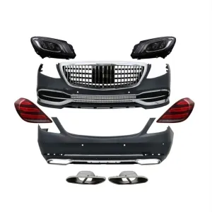 Mercedes W222 Uyumlu S Serisi 2014-2020 Maybach Far Ve Stop Dahil Maybach Body Kit thumb 1