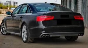 Audi A6 Uyumlu 2012-2015 S6 Difüzör - (Standart Tampon İçin) thumb 4