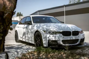Bmw 3 Uyumlu Serisi F30 2012-2018 M Sport Ön Lıp - Piano Black (3 Parça) thumb 3