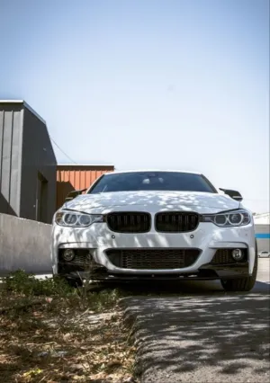 Bmw 3 Uyumlu Serisi F30 2012-2018 M Sport Ön Lıp - Piano Black (3 Parça) thumb 4