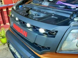 Nissan Navara Uyumlu Np300 (2015-2020) Ledli Panjur- Siyah (Dizayn B) thumb 4