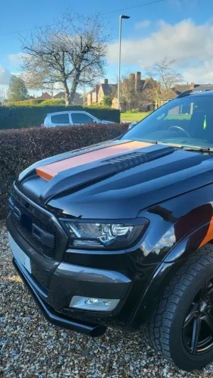 Ford Ranger Uyumlu T6 (2012-2015) Kaput Üst Koruma thumb 4