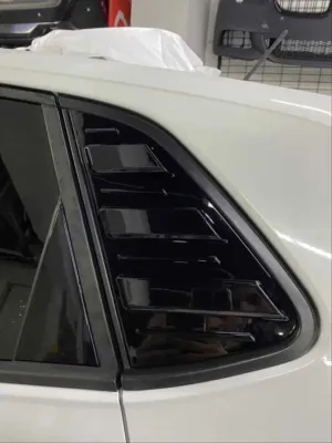 Volkswagen Polo Uyumlu 2019+ Kelebek Cam Kaplama - Piano Black thumb 4