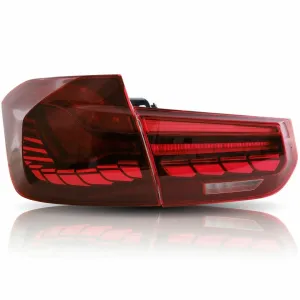 Bmw 3 Uyumlu Serisi F30 Dragon LED Stop Dinamik Animasyonlu - Kırmızı thumb 2