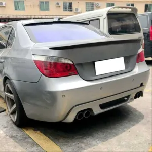 Bmw 5 Uyumlu Serisi E60 2005-2010 Bagaj Spoiler - Piano Black (Parlak Siyah) thumb 4