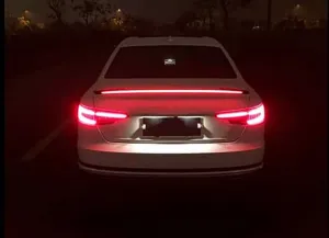 Audi A4 Uyumlu 2016-2019 LED Spoiler Piano Black (Parlak Siyah) thumb 4