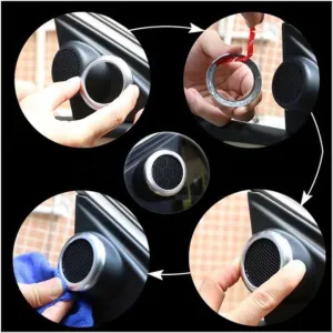 Toyota Corolla Uyumlu 2014-2018 Tweeter Halka Kaplama Silver thumb 4