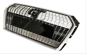 Audi A4 Uyumlu 2016-2020 Panjur Diamond Gri Çerçeve thumb 1