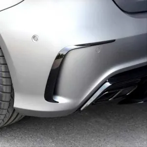 Mercedes W176 Uyumlu 2016-2018 A Serisi A45 Arka Tampon Çıtaları thumb 2