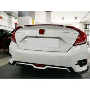 Honda Civic Uyumlu Fc5 2016-2020 Difüzör Karbon Orjinal thumb 2