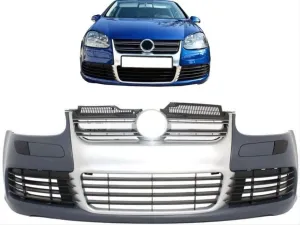 Volkswagen Golf Uyumlu 5 Mk5 2003-2009 Ön Tampon + Panjur R32 thumb 4
