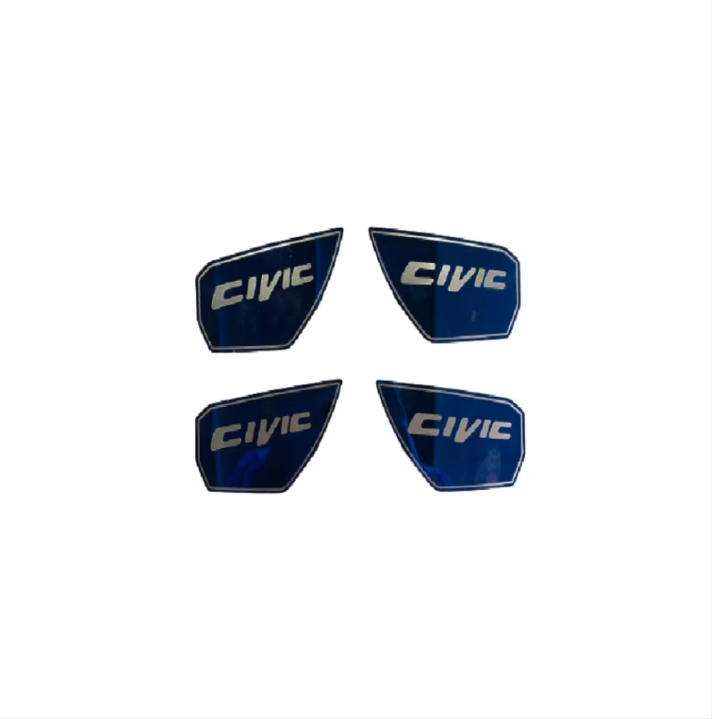 Honda Civic Uyumlu Fc5 2016-2020 İç Kapı Kolu İç Kaplama Mavi