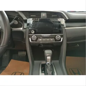 Honda Civic Uyumlu Fc5 2016-2020 Klima Panel Kaplama- Karbon thumb 2