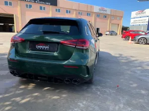 Mercedes A45 Uyumlu W177 Hatchback 2019+ Difüzör & Egzoz Seti - Siyah Egzoz İle thumb 4