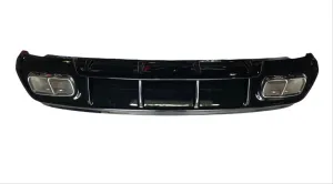 Mercedes W176 Uyumlu 16-18 A45 Difüzör & Egzoz Seti (Parlak Siyah) - Silver Egzoz İle (Amg thumb 1
