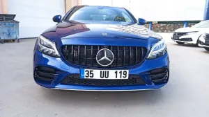 W205 2019+ Sis Uyumlu Kasları 4 Parça (Sis Bıçakları) (Piano Black) thumb 2