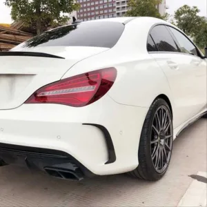Mercedes W117 Uyumlu Cla Arka Tampon Bıçakları Piano Black thumb 3