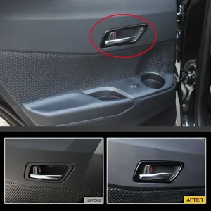 Toyota C-Hr Uyumlu 2016-2019 Kapı Kolçak Kaplama Titanyum Siyah thumb 3
