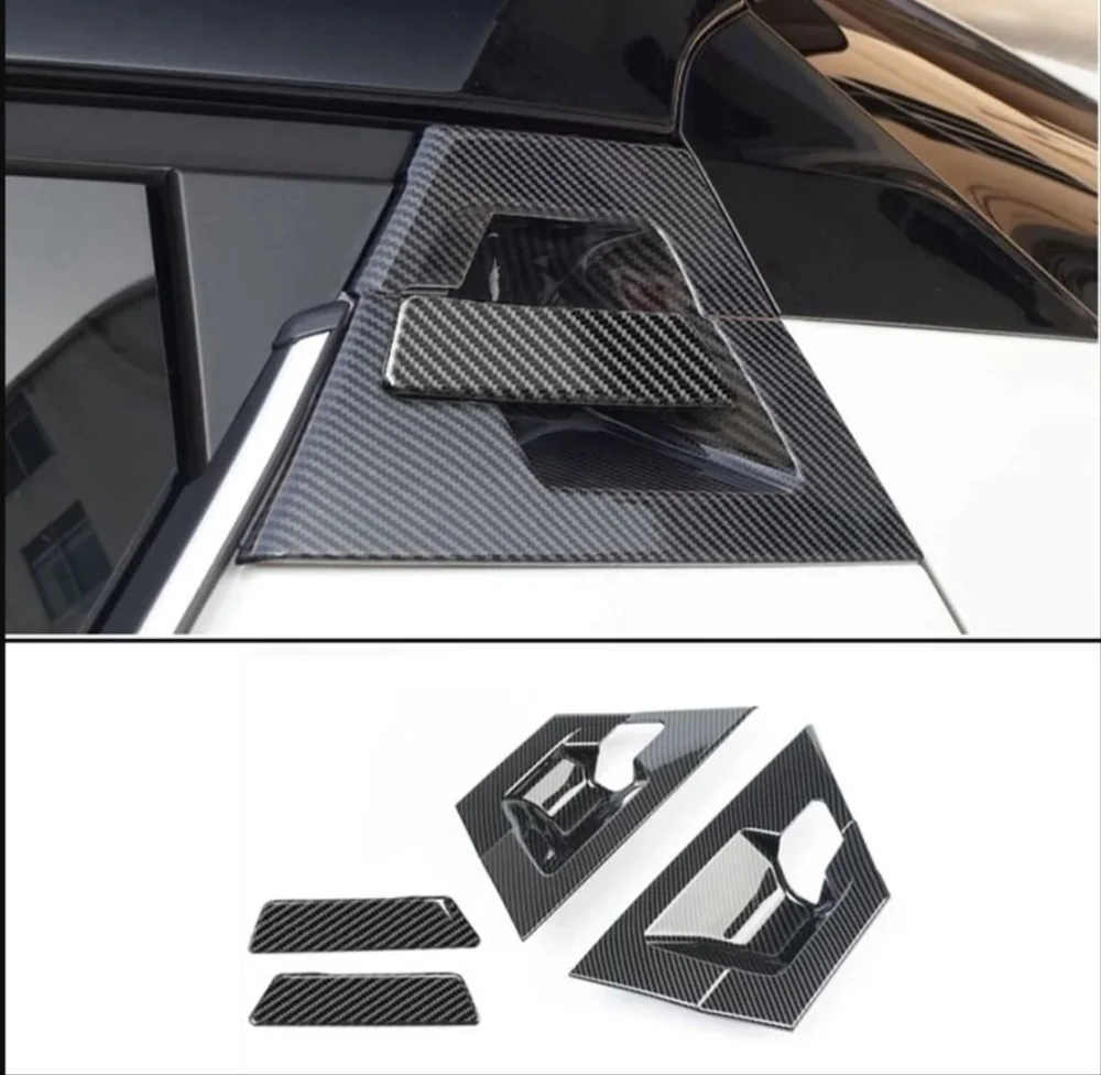 Toyota C-Hr Uyumlu 2016-2019 Arka Kapı Kolu Kaplama Karbon