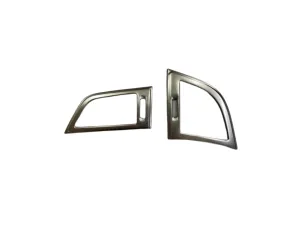 Hyundai Elantra Uyumlu 2016-2019 Menfez Kaplama Silver (Paslanmaz Çelik) thumb 2