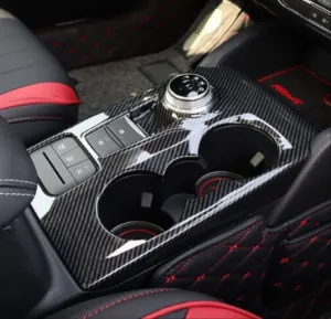 Ford Focus Uyumlu 2019+ Vites Konsol Kaplama Karbon(ABS) thumb 4