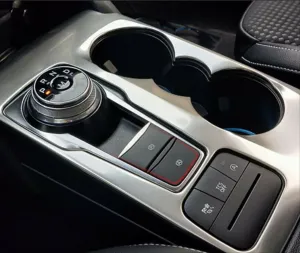 Ford Focus Uyumlu 2019-2021 Vites Çerçeve Kaplama - Titanyum Silver thumb 3