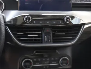 Ford Focus Uyumlu 2019+ Klima Panel Kaplama Titanyum Siyah thumb 2