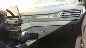 Ford Focus Uyumlu 2019+ Konsol Çıtası - Karbon (ABS) thumb 4