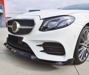 Mercedes W213(2016-2019) Uyumlu E Serisi Custom Ön Lıp - Piano Black (Parlak Siyah) thumb 2