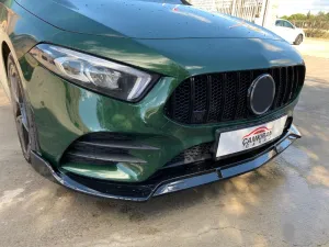 Mercedes W177 Uyumlu A Serisi Ön Lıp - Piano Black (Parlak Siyah) (Amg Donanım İçin) thumb 4