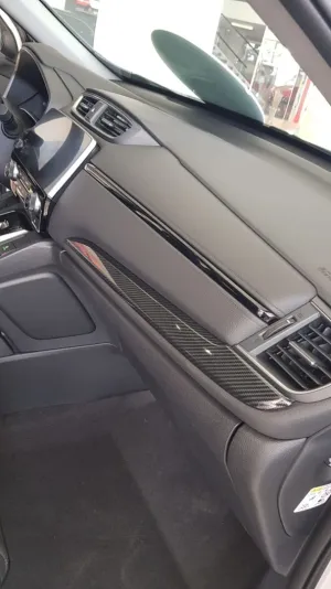 Honda Cr-V Uyumlu 2017+ Karbon Göğüslük Kaplama 2 Parça thumb 2