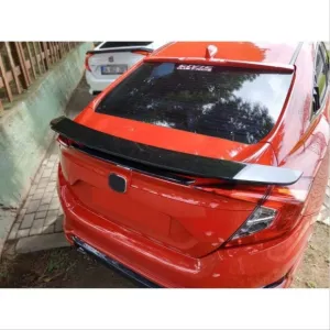 Honda Civic Uyumlu Fc5 2016-2020 Turbo Spoiler Işıksız (Boyasız) thumb 1