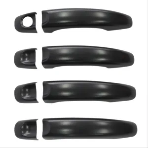 Volkswagen Amarok Uyumlu 2010-2020 Kapı Kolu Kaplama - Siyah thumb 4