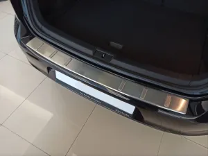 Volkswagen Golf Uyumlu 7 - 45419 2013-2020 Arka Tampon Üst Koruma A Dizayn thumb 2