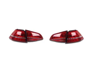 Volkswagen Golf Uyumlu 7 Mk7 2012-2018 LED Stop 7 Highline Görünümlü thumb 3