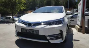 Toyota Corolla Uyumlu 2013-2016 Ön Sis Çıta Kaplama Nikelaj 8 Parça thumb 2
