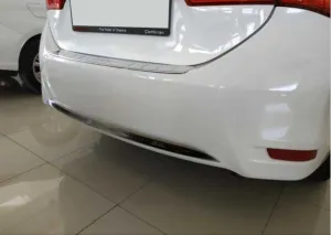 Toyota Corolla Uyumlu 2013-2016 Arka Tampon Alt Kaplama Nikelaj thumb 2