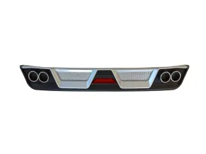 Toyota Corolla Uyumlu 2012-2018 Difüzör 4 Egzoz Siyah/Silver thumb 2
